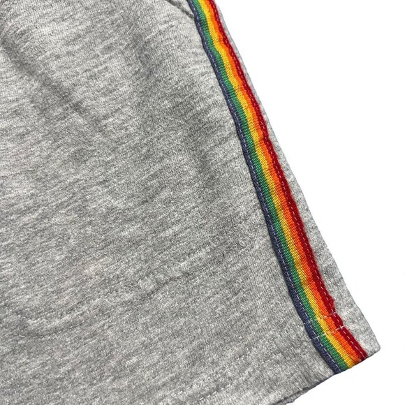 Little Bird By Jools Oliver 2-3Y Retro Rainbow Stripe Athletic Shorts - Picture 2 of 5
